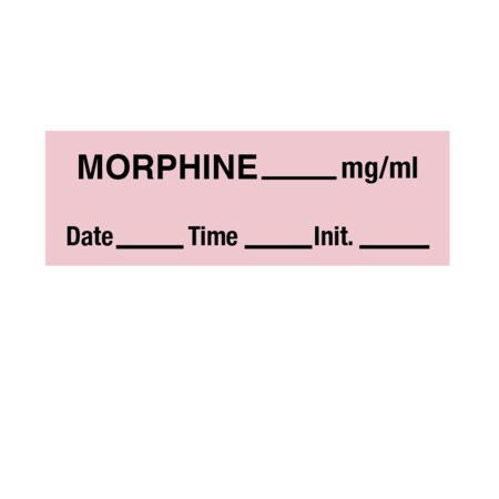Nevs Tape, Morphine 1/2" x 500" Pink w/Black SANT-32